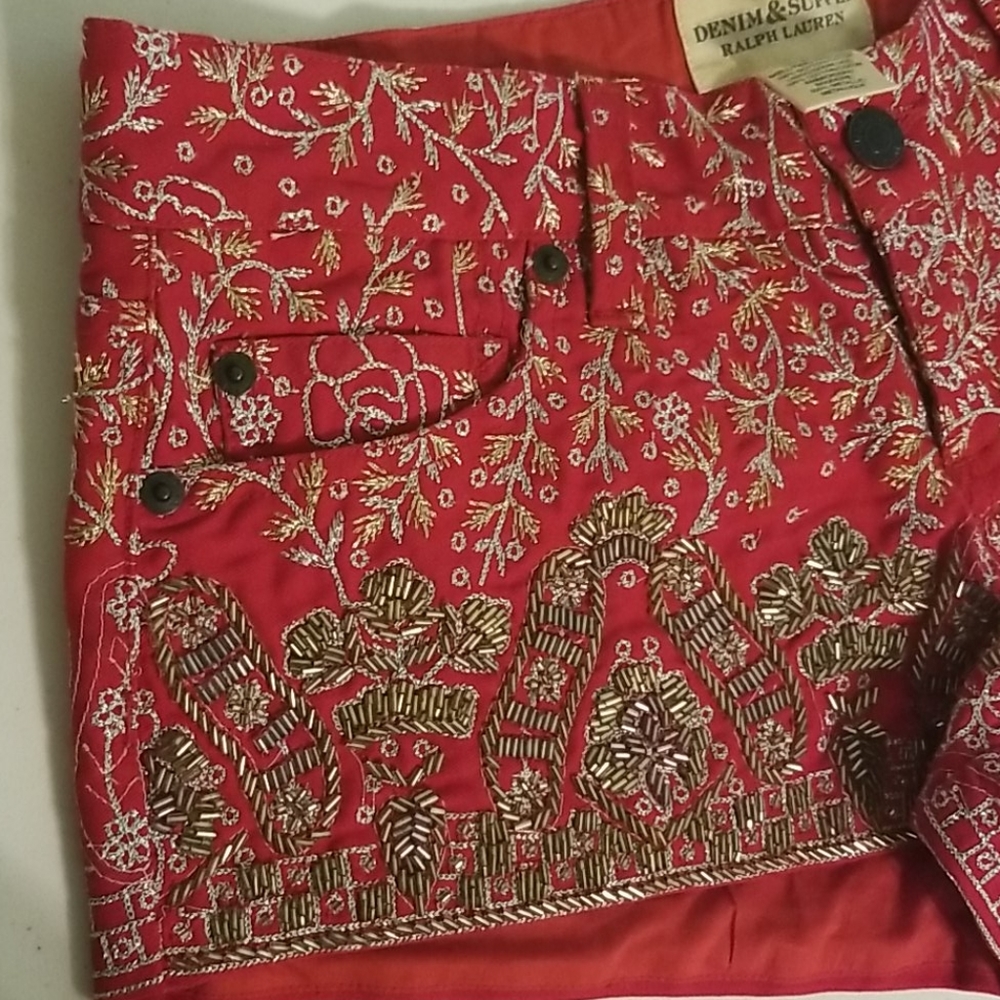 Ralph Lauren Denim & Supply 26 Shorts Red